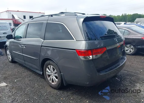 2014 Honda Odyssey Ex-L from USA, damaged, VIN 5FNRL5H67EB006164